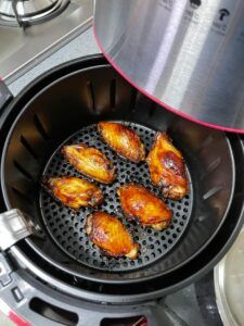 Healthy kitchen appliances - air fry chicken wings