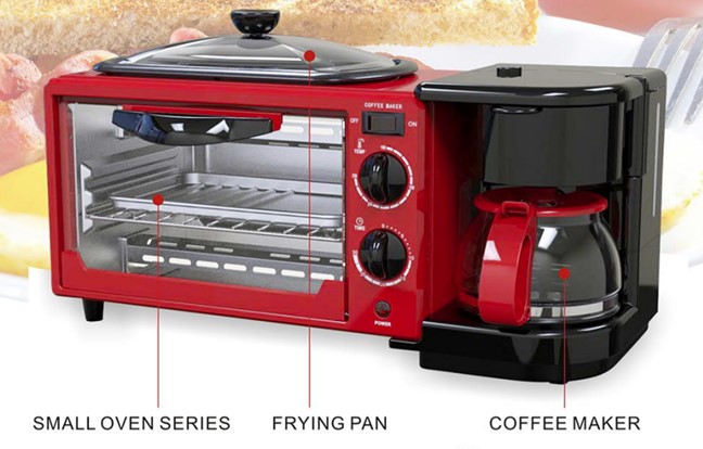 Multi function kitchen appliance- 3-in-1 breakfast maker (coffee maker)