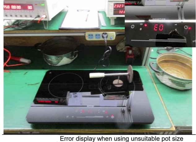 How does Induction Cooker works - unsuitable pot size