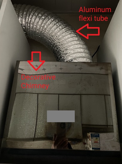 How does a kitchen hood work - actual chimney and duct