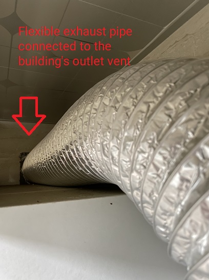 How does a kitchen hood work - actual duct installed