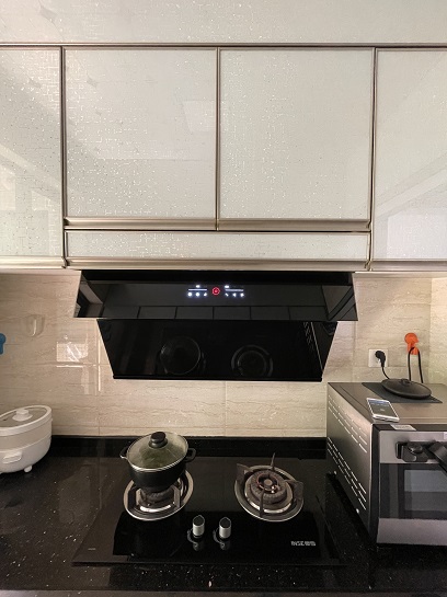 How does a kitchen hood work - actual slant hood
