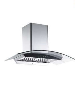 How does a kitchen hood work - wall mount curve glass hood