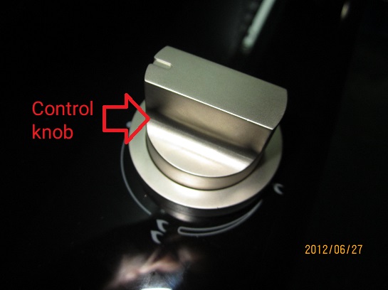 What is a gas Hob - Control knob