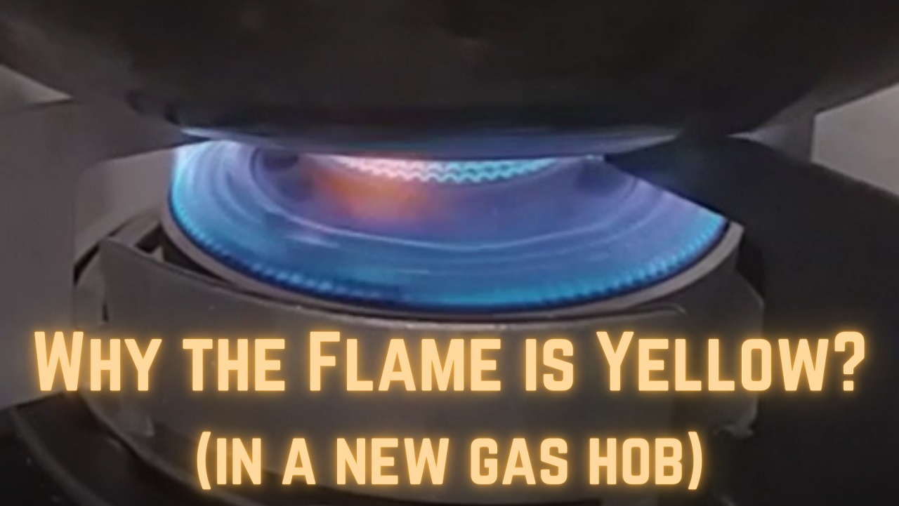 Why the flame is yellow